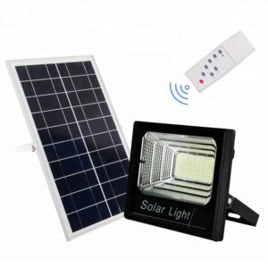 60W BLACK SOLAR FLOODLIGHT COOL WHITE